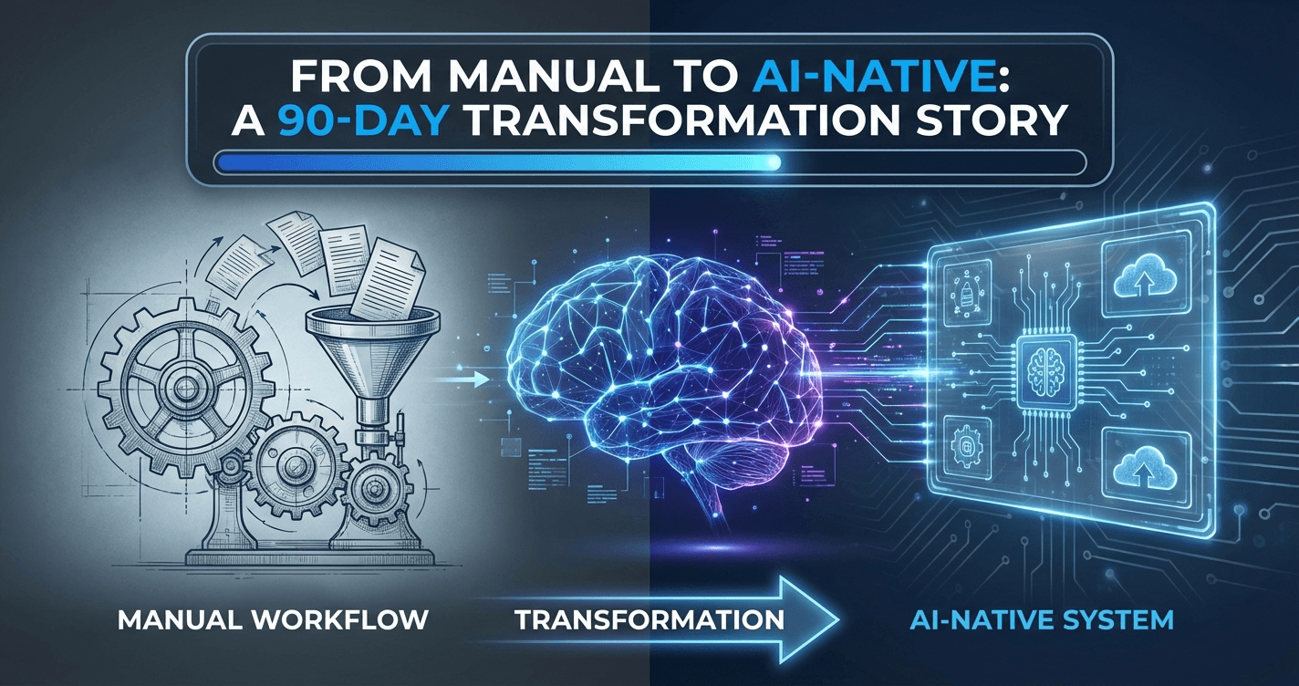 From Manual to AI-Native: A 90-Day Transformation Story